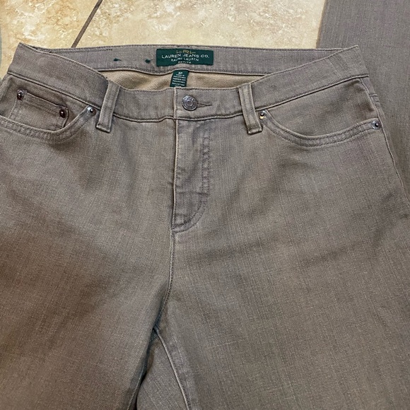 Lauren Ralph Lauren Grey Straight Leg Jeans - Picture 5 of 5